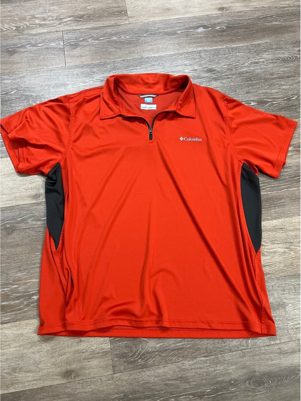 Columbia Freezer Coil Men's Short Sleeve Polo Shirt XL Red